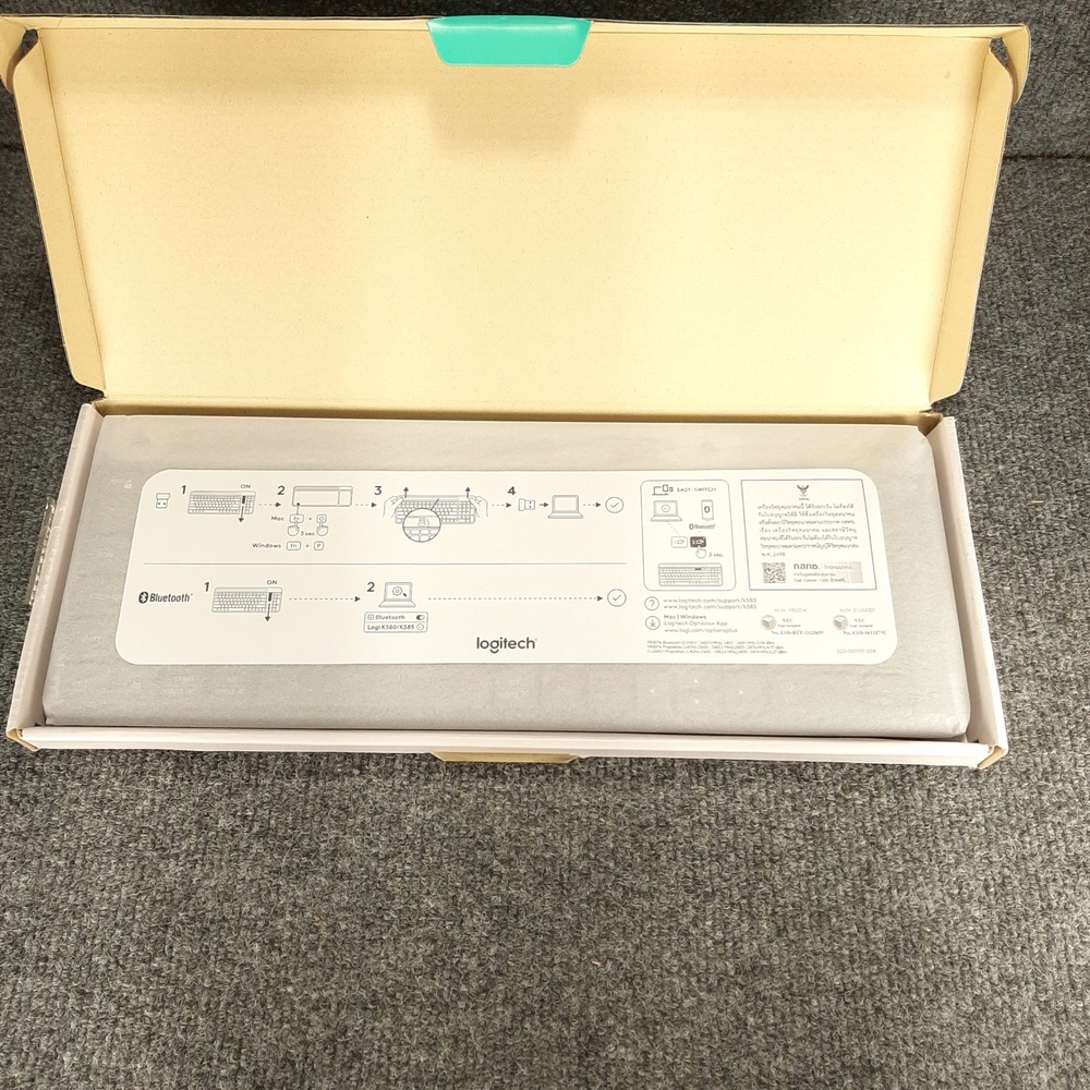 Logitech Slim Multi-Device Keyboard K585 920-009476 Graphite Wireless Bluetooth
